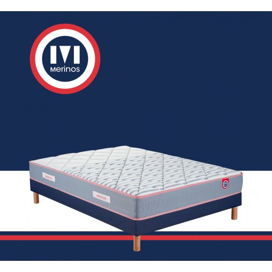 Pack matelas et sommier MERINOS MARIN
