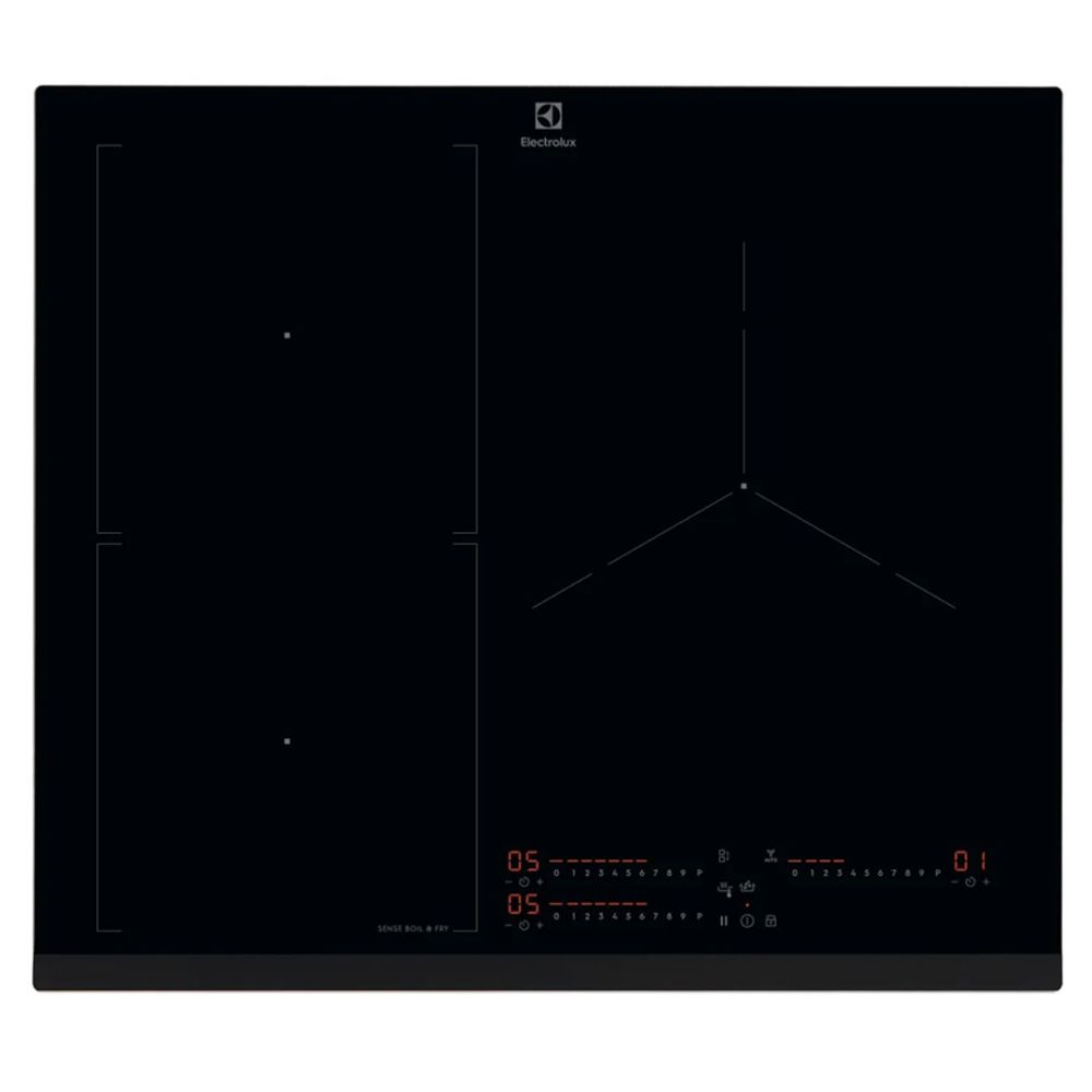 Plaque Induction Electrolux EIS67356 - SenseBoil & Fry - 3 Zones - Noir - Bridge Plaque Induction Electrolux EIS67356 - SenseBoil & Fry - 3 Zones - Noir - Bridge