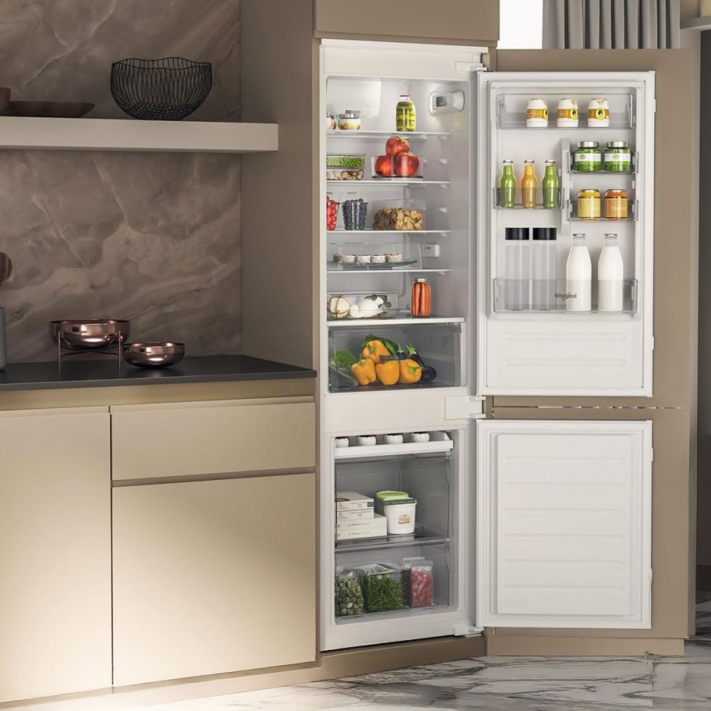 Réfrigérateur Combiné Encastrable Whirlpool WHC18D021A1SFFR - 268L - Classe E - 34dB Réfrigérateur Combiné Encastrable Whirlpool WHC18D021A1SFFR - 268L - Classe E - 34dB