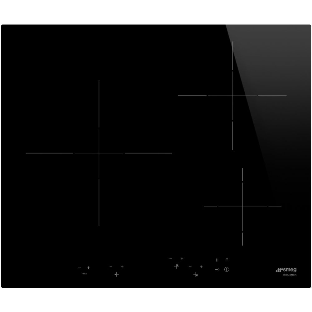 Table de cuisson Smeg SI5633D - Induction 60 cm - 3 zones - Noir verre