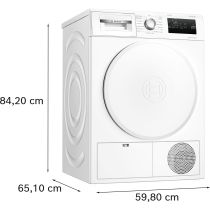 Sèche-linge Bosch WTH8300MFR - 8 kg - Pompe à chaleur - Classe A++