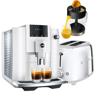 Petit Déjeuner – Smeg, Bosch, Jura, Domo, Beko, Tristar | Cafetières, Grille-pain, Bouilloires | ECL64